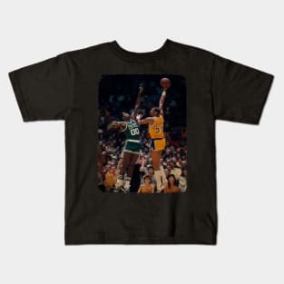 Kareem Abdul Jabbar vs Robert Parish NBA Finals 1985 Kids T-Shirt